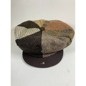 Hats in the Belfry NWT Wool Blend Golfer Flat Cap Panel Hat XL